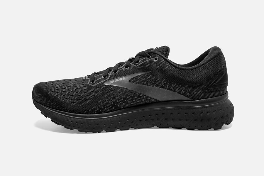 Brooks Glycerin 18 Road Running Shoes Mens Black 312084-QEA